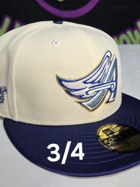 New Era 7 3/4 - Topperz Two Tone Satin Anaheim Angels